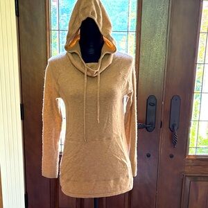 Athleta Cashmere Tan Hooded sweater